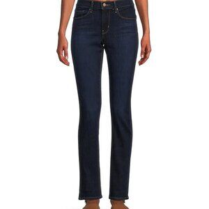 Levi's Classic Straight Leg Mid Rise Stretch Denim Jeans 10